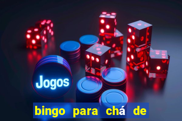 bingo para chá de bebê para imprimir grátis